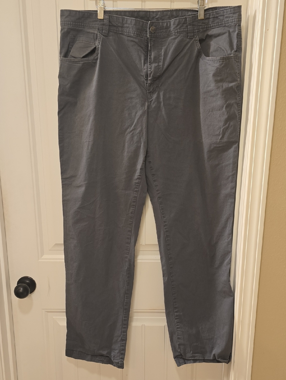 Columbia Gray Outdoor Pants with Blue Trim
